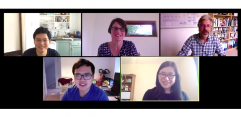 Image of Zoom call with presenters from Cambridge University