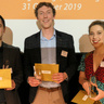 2019 Postdoc Business Plan Competition winners: Simon Baker of Versed AI and project leads from Univursa and Cambridge Bioelectronics