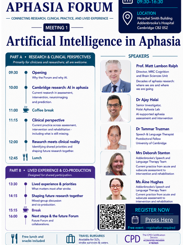 Cambridge Aphasia Forum Flyer