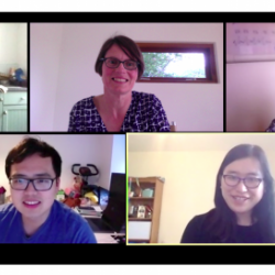 Image of Zoom call with presenters from Cambridge University