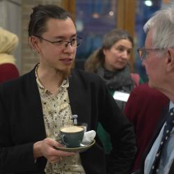 Photo of Dr Guy Emerson, Executive Director of Cambridge Language Sciences and Prof Stephen Pulman