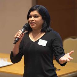 Photo of presentation by Dr Kshipra Gurunandan