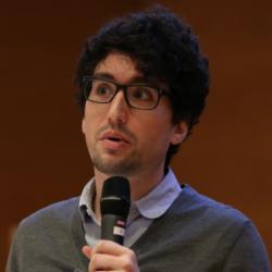 Photo of Jonathan R Goodman presenting at the Language Sciences Symposium November 2019