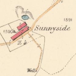 Map showing Sunnyside, Parish of New Cumnock, East Ayrshire, 1845, NS 56185 11252