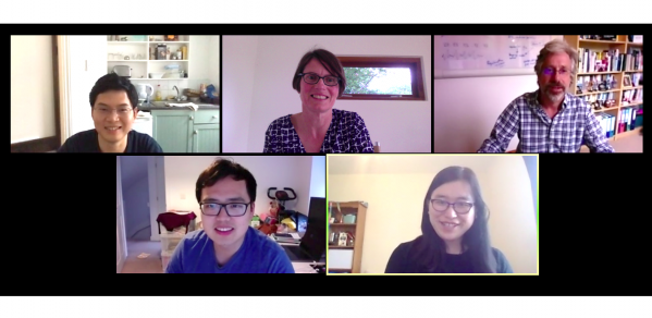 Image of Zoom call with presenters from Cambridge University