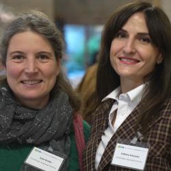 Photo of Jane Durkin and Svitlana Solunska from Cambridge Language Sciences