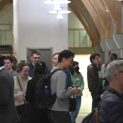 Photo of delegates networking during the coffee break