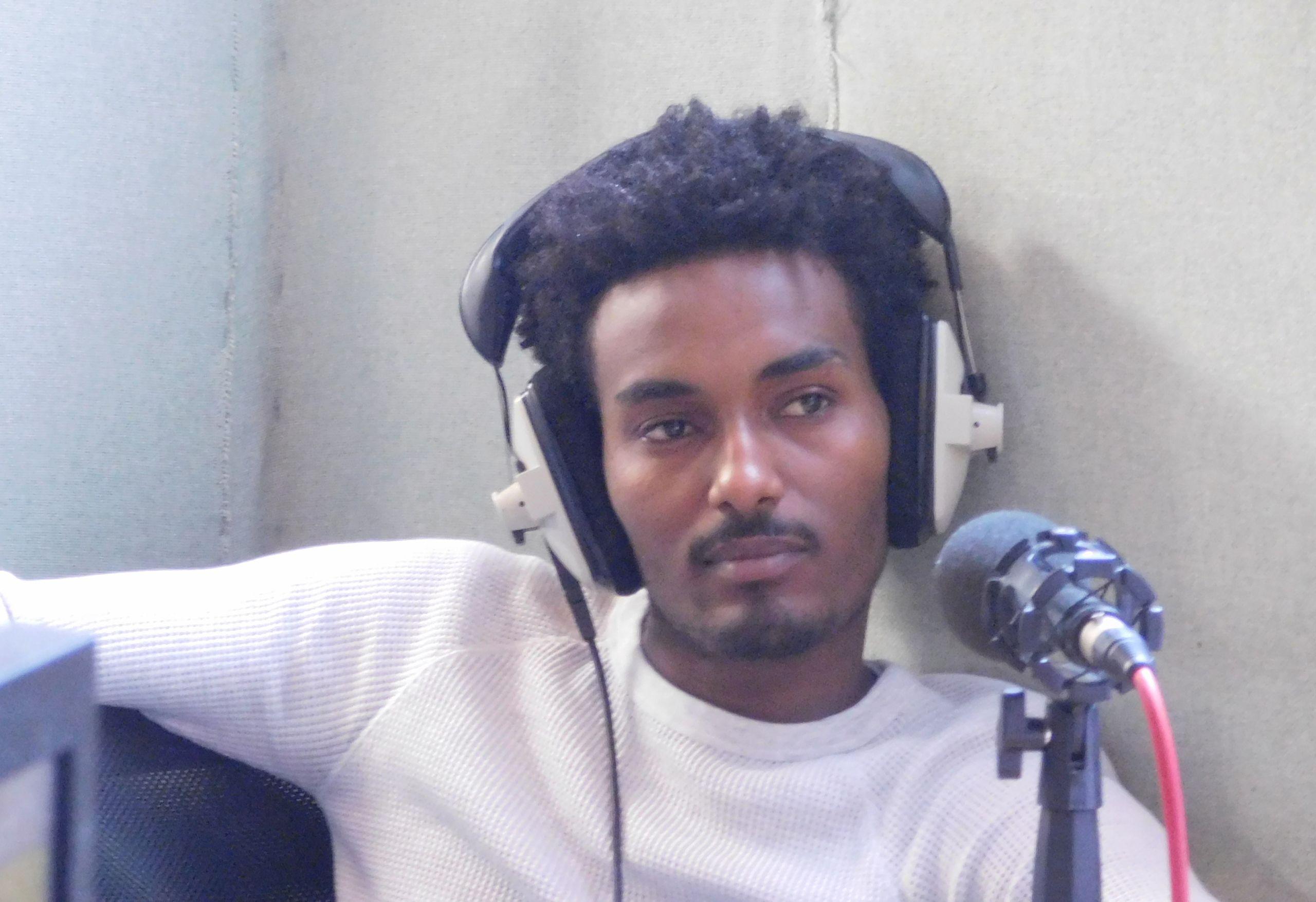 Hiraeth participant in radio studio